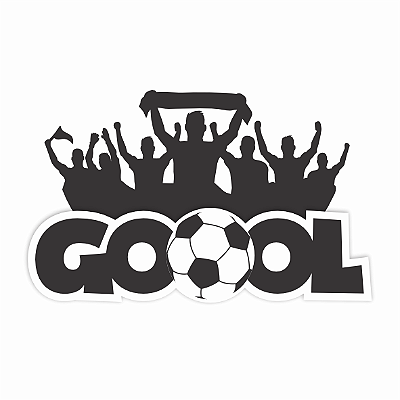 Painel Decorativo de E.V.A Futebol Goool 54x33cm - Ref 130014 Piffer