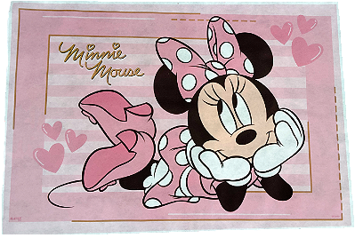 Painel Impresso de TNT Festa Minnie Rosa 100x69cm - Ref 319012 Piffer