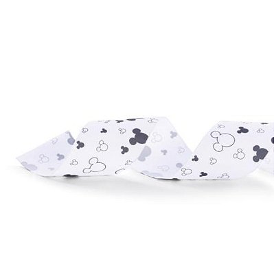 Fita Estampada Disney Preto e Branco 6,3x914cm - Ref 1114788 Natal Disney Cromus