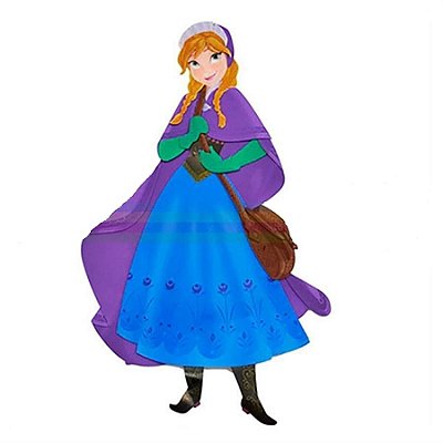 Painel Decorativo de EVA Festa Frozen Anna 47cm - Ref 5010 Piffer