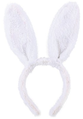 Tiara de Páscoa Orelhas de Coelho Branco - Ref 1065056 Cromus