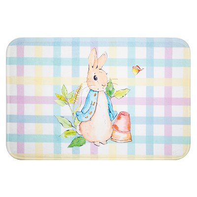 Tapete de Páscoa Peter Rabbit Candy Color 60x40cm Antiderrapante - Ref 1025101 Cromus