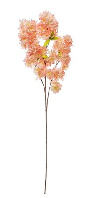 Galho Cerejeira com 3 Ramos Rosa Chá 105x25x10cm - Ref 1023110 Cromus