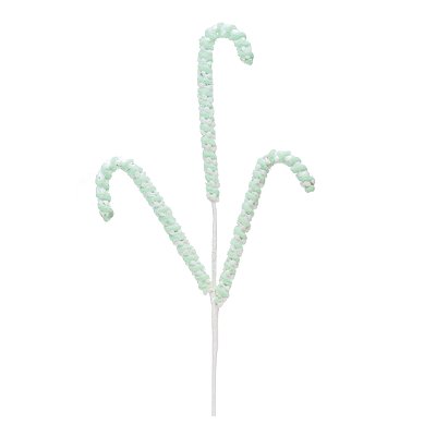 Galho de Pelúcia 3 Doces Verde e Branco - 63cm - Ref 1025940 Cromus