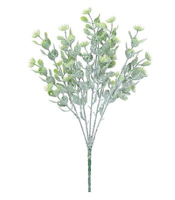 Buque Folhagem Eucalipto com Glitter 35x21x15cm - Ref 1022272 Cromus