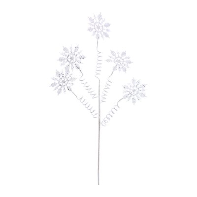 Galho Flocos de Neve Branco 70cm - Ref 1102270 Cromus