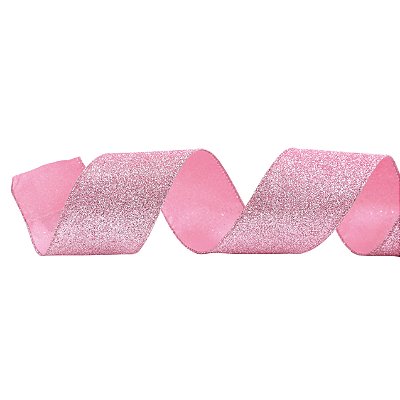 Fita Aramada de Glitter Rosa Claro 3,8X9,14m - Ref 1008636 Cromus