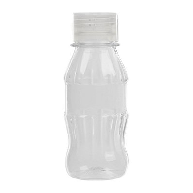 Garrafa Petinha Transparente com Tampa - 10 Unidades - Mirandinha