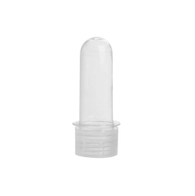 Tubete Tubo Transparente 8cm com Tampa Transparente - 10 Unidades - Mirandinha