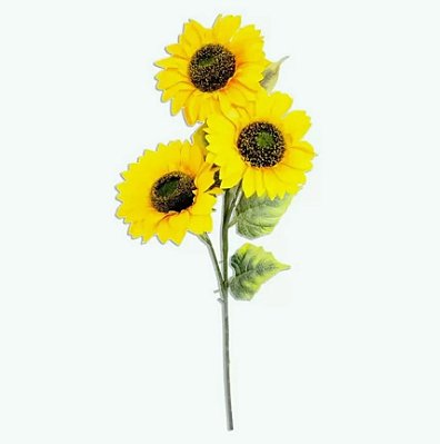 Haste Girassol com 3 Flores 60cm - Ref 5329-5 SMO