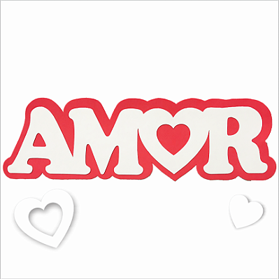 Painel Letreiro de E.V.A Amor 22x73cm - Ref 108006 Piffer