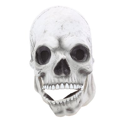 Máscara de Silicone Crânio Sombrio Halloween 18x20x23cm - Ref 29004773 Cromus