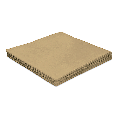 Guardanapo de Papel 25x25 Liso Dourado com 20Un - Silver Plastic