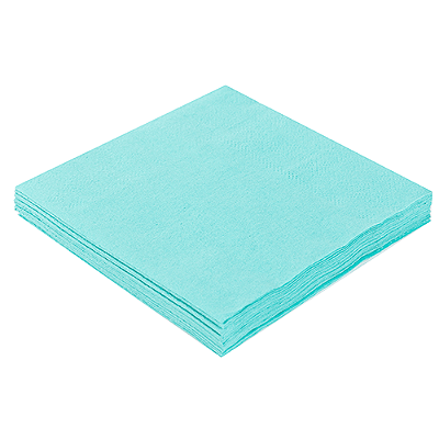 Guardanapo de Papel 25x25 Liso Verde Água com 20Un - Silver Plastic