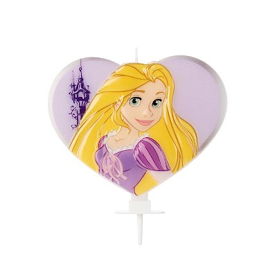 Vela Princesa Rapunzel Disney 8x9cm - Silver Plastic