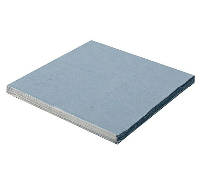 Guardanapo de Papel Alto Relevo Azul Bebe 32x32cm com 20 Un - Silver Plastic