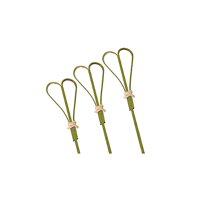 Palito Para Petisco de Bambu Laço 9cm com 50Un - Silver Plastic