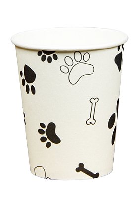 Copo Descartável de Papel Patinhas 270Ml com 10 Un - Silver