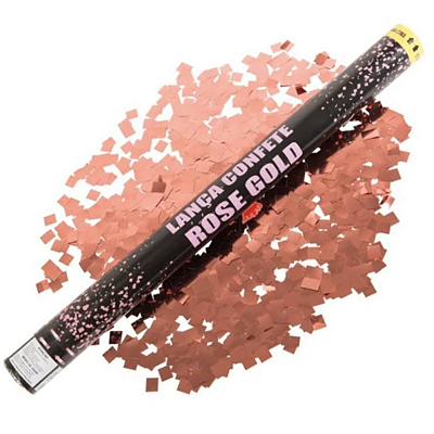 Lança Confete Rosê Gold 60cm - Silver