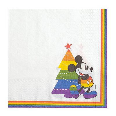 Guardanapo de Papel Decorado de Natal Mickey Pride 33x33cm com 20 Un - Ref 1029284 Cromus