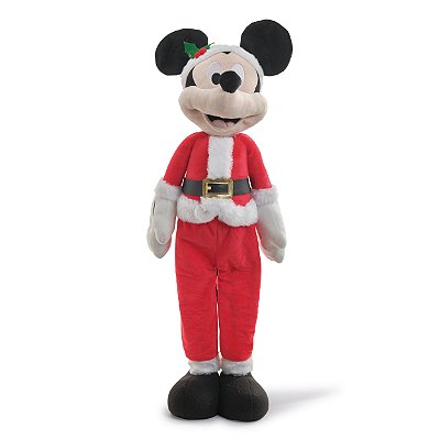 Mickey de Pelúcia em Pé com Roupa Noel 52cm - Natal Disney - Ref 1015844 Cromus