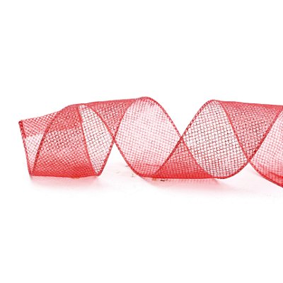 Fita Aramada de Natal Tela Vermelha Glitter 6,3X9,14m - Ref 1008546 Cromus