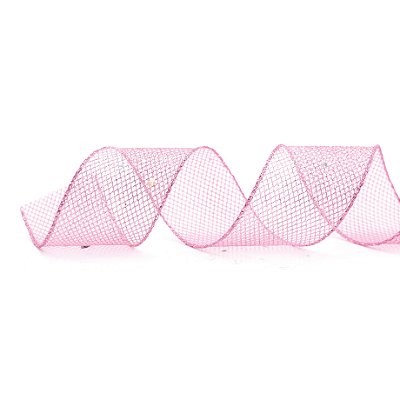 Fita Aramada Tela Glitter Rosa Bebe 6,3X9,14m - Ref 1008564 Cromus