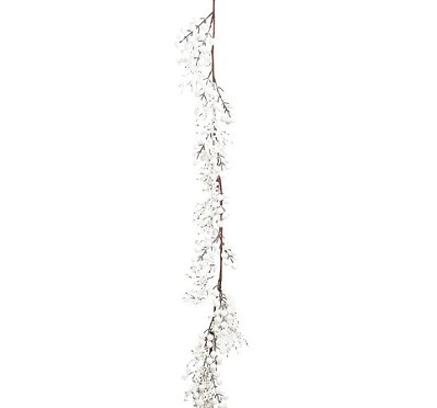Galho Longo Festão de Frutas Brancas 126cm - Ref 1087466 Cromus