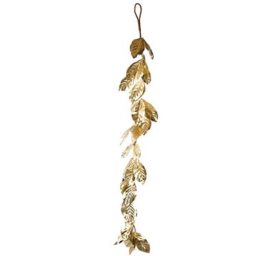 Galho Longo Folhas Metalizadas Douradas 140cm - Ref 1032597 Cromus