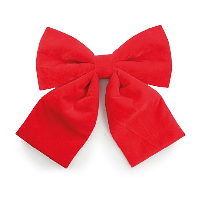 Laço de Veludo Vermelho 35x45x5cm - Ref 1020981 Cromus