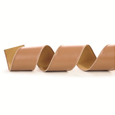Fita Aramada de Courino Marrom Caramelo 6,3x914cm - Ref 1069914 Cromus