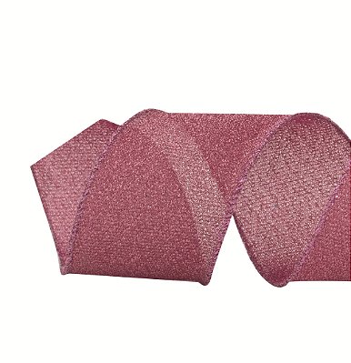 Fita Aramada Fio Metalizado Pink 10cmx9,14mts - Ref 1026266 Cromus