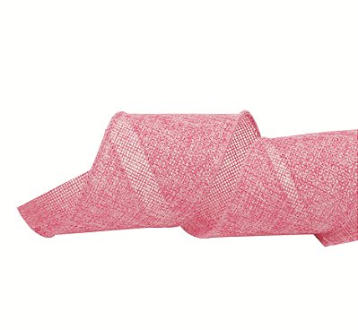 Fita Aramada de Juta Rosa Claro 6,3cmx9,14m - Ref 1920965 Cromus