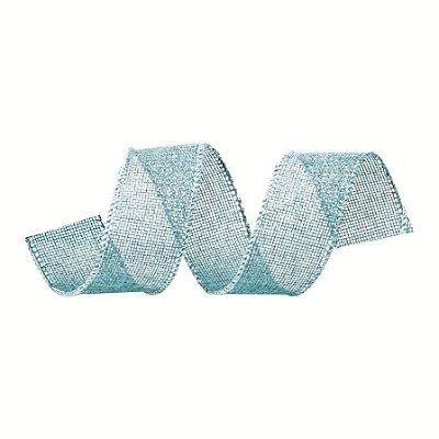Fita Aramada de Juta Azul Claro 3,8cmx9,14m - Ref 1920966 Cromus