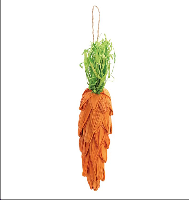 Cenoura Decorativa de Palha 21x5cm - Ref 1036809 Cromus