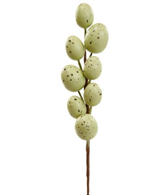 Galho de Páscoa Curto Ovos Verde 25m - Coleção Fondant - Ref 1067223 Cromus