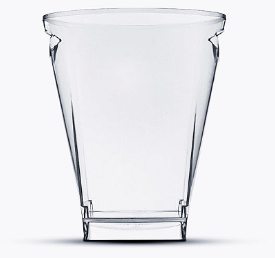 Balde de Gelo Grande Acrílico Transparente 4 litros Plastilania