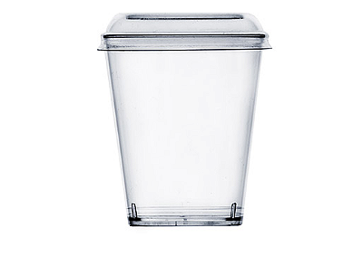 Copo Pic 025 Acrilico 3.9cm Com Tampa Pet Transparente com 10 Unidades - Plastilania