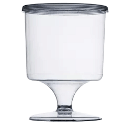 Taça PIT 150 com Tampa 150Ml 8.5cm com 5 Unidades - Plastilânia
