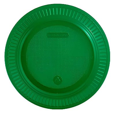 Prato Descartável de Plástico Verde Limão 15cm com 10 Unidades - Bello