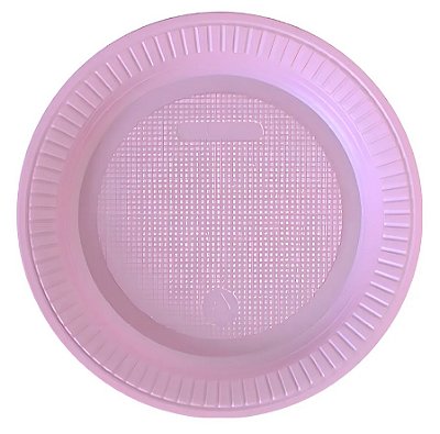 Prato Descartável de Plástico Lilas Candy 15cm com 10 Unidades - Bello