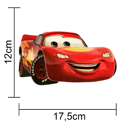 Mini Painel Impresso Carros RElampago McQueen 17x012cm - Ref 305033 Piffer