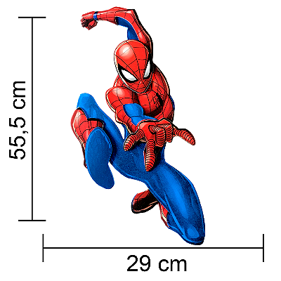 Painel de E.V.A Homem Aranha Saltando 29x55cm - Ref 332072 Piffer