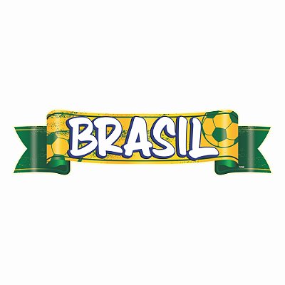 Painel Impresso Faixa Brasil 66x17cm - Ref 207054 PIffer