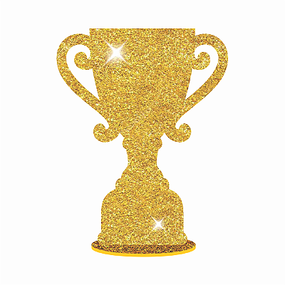 Enfeite de E.V.A Taça Futebol 24x30cm - Ref 130010 Piffer