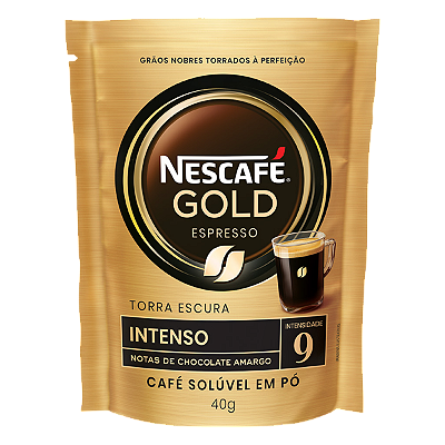 Café Solúvel Em Pó Nescafé Gold Intensidade 9 Intenso Sachê 40 G