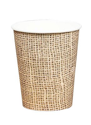 Copo de Papel Estampa Juta 270 Ml com 10 Un - Silver