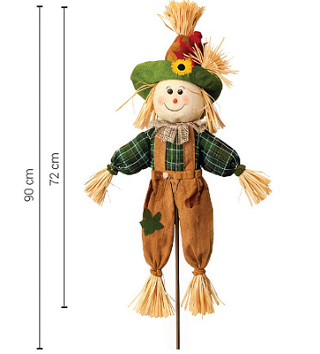 Enfeite Espantalho Junino 90cm - Silver