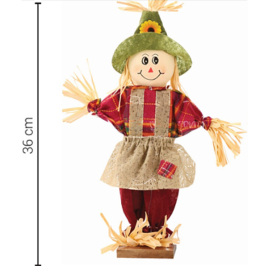 Enfeite Junino Espantalha Colorida 35cm - Silver