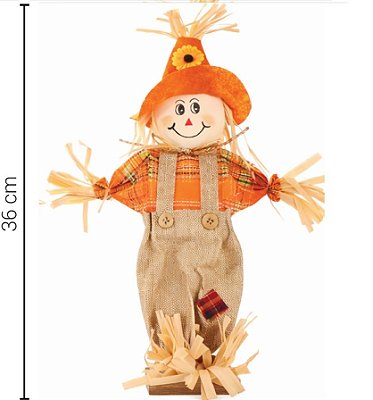 Enfeite Junino Espantalho Colorido 36cm - Silver